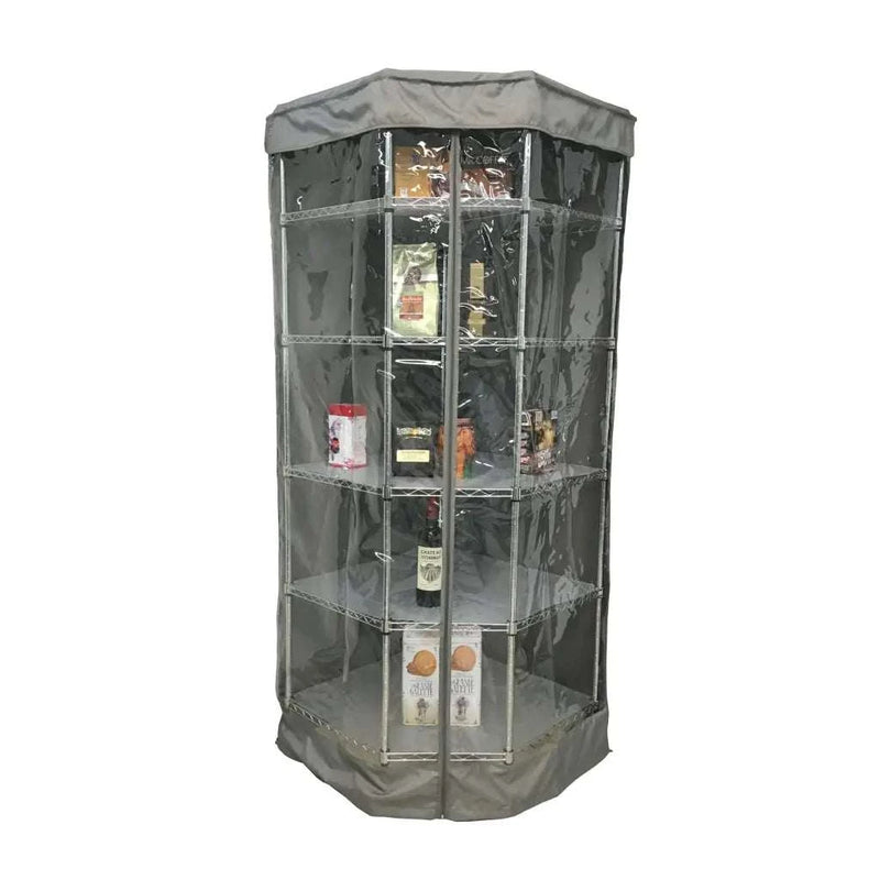 Wire Rack Shelving Covers - Clear Front Panel for Easy Storage View ...