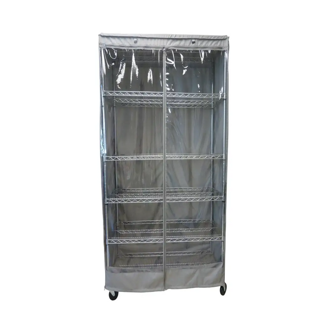 Wire Rack Shelving Covers Sizes 30 14 60 See Through Charcoal Grey