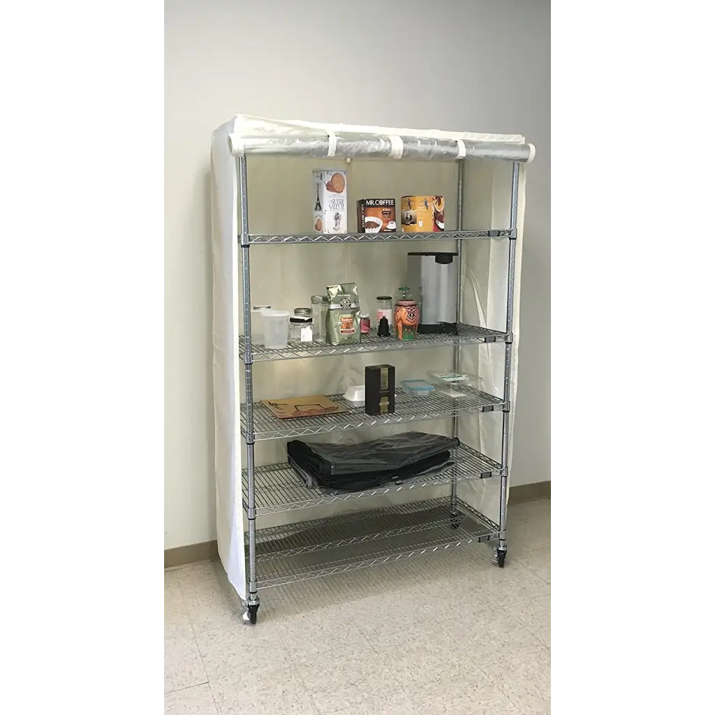 Storage Shelving Unit Cover fits racks 30W x 24D 72H one