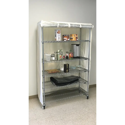 Storage Shelving Unit Cover fits racks 30W x 24D 72H one