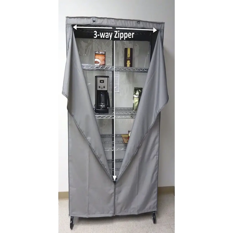 Grey Shelving Cover - 36x18x62: Complete Protection | Formosa Covers