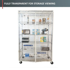 Storage Shelving Unit Cover fits racks 36W x 18D 72H All