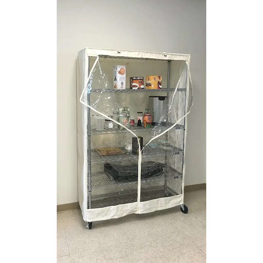 Storage Shelving Unit Cover fits racks 36W x 18D 72H one