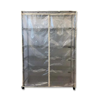 Storage Shelving Unit Cover fits racks 48W x 18D 72H all see