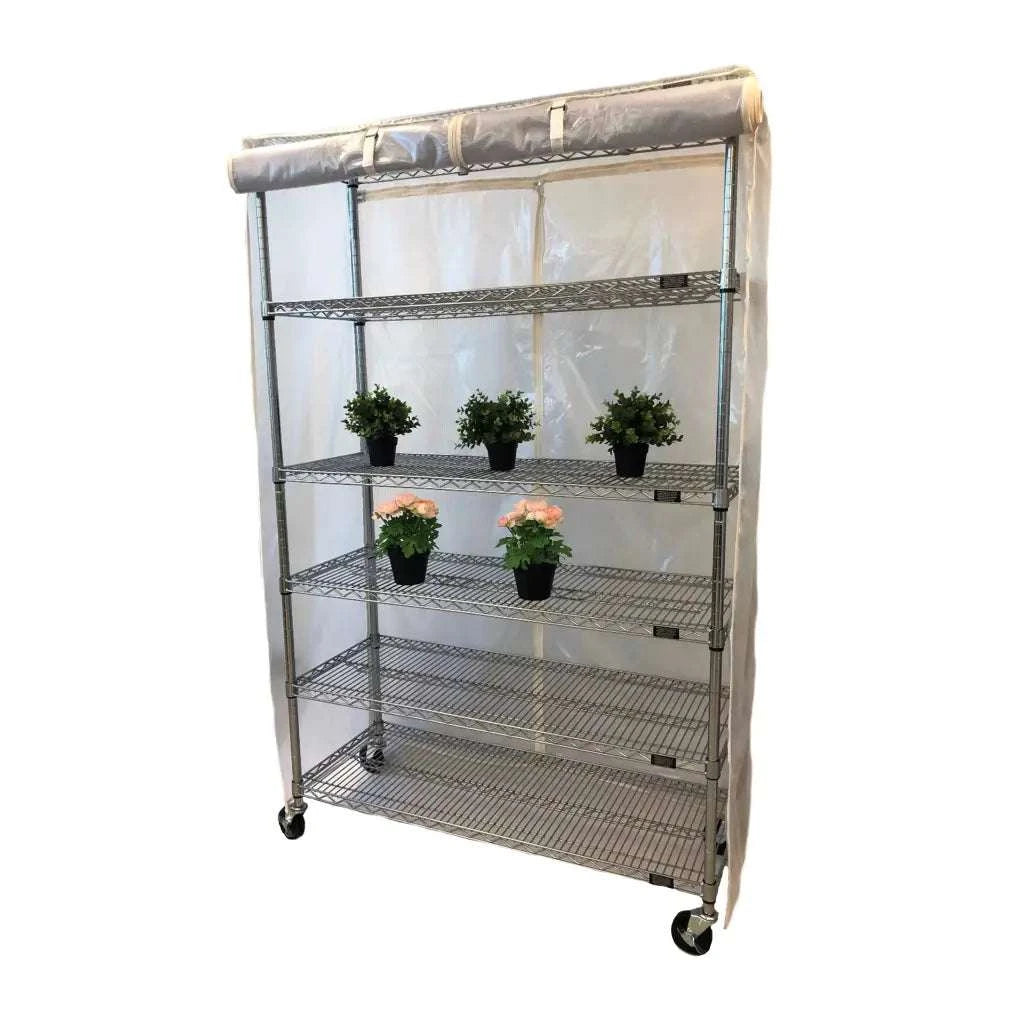 Storage Shelving Unit Cover fits racks 48W x 18D 72H all see
