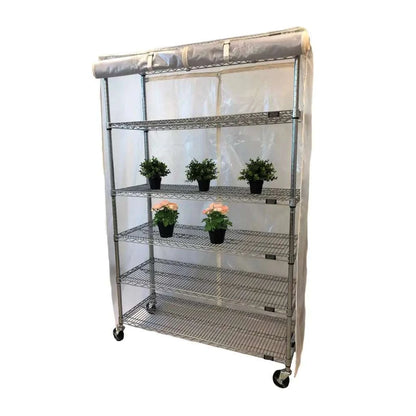 Storage Shelving Unit Cover fits racks 48W x 18D 72H all see