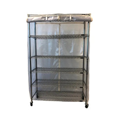 Storage Shelving Unit Cover fits racks 48W x 18D 72H all see