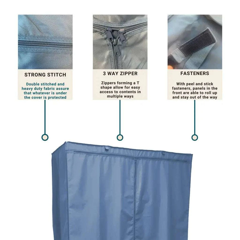 Full Blue Shelving Cover - 48x18x72: Dusty Protection | Formosa Covers