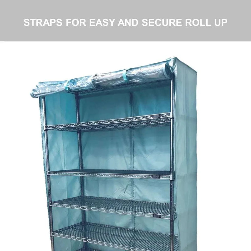 Storage Shelving Unit Cover fits racks 48W x 18D 72H one