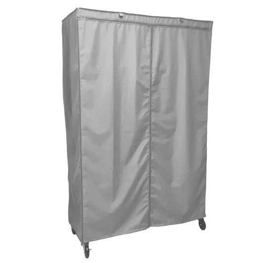 Storage Shelving Unit Cover fits racks 48W x 18D 78H in Grey