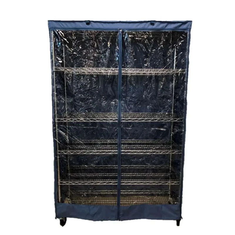 48x18x72 Dusty Blue Wire Rack Cover | Formosa Covers