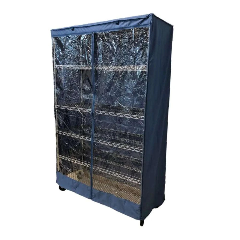 48x18x72 Dusty Blue Wire Rack Cover | Formosa Covers