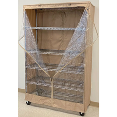 Storage Shelving Unit Cover fits racks 48W x 24D 72H one