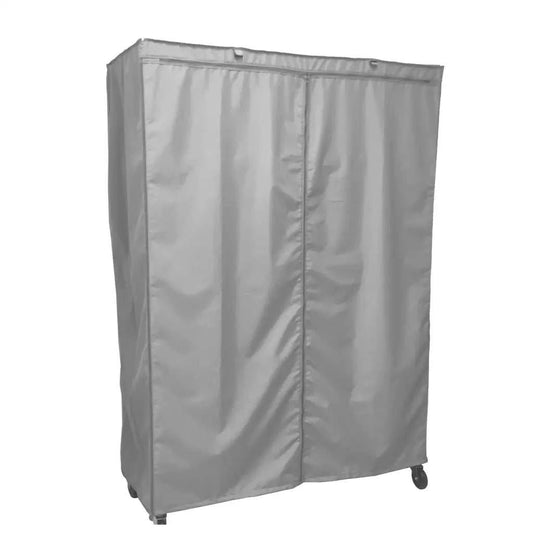 Storage Shelving Unit Cover fits racks 60W x 24D 72H in Grey