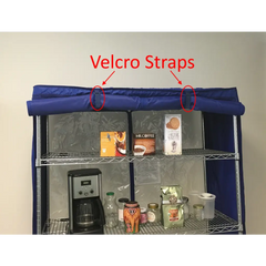 Storage Shelving Unit Cover fits racks 60W x 24D 72H in