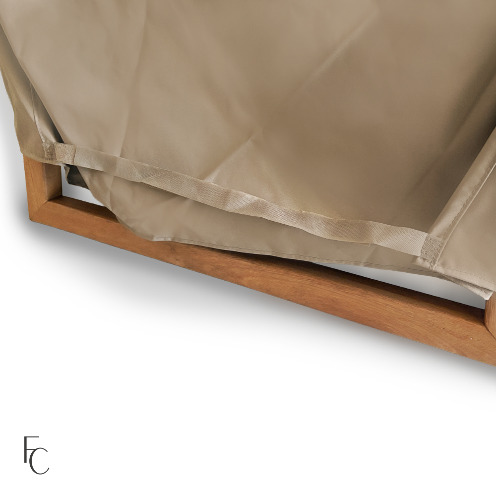 Patio Loveseat Bench Cover Up to 60"L Classic Taupe