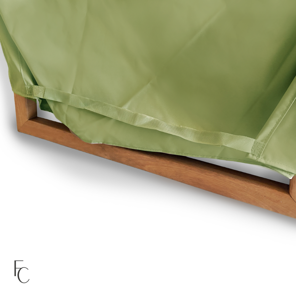 Patio Outdoor Large Loveseat Bench Cover Up to 65"L x 45"D Aspen Green