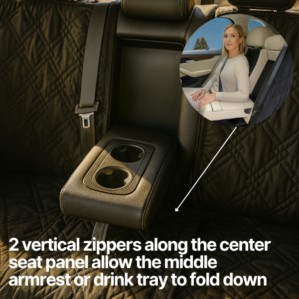 X-Large Car Seat Cover For Dogs and Pets 56"W Black - Formosa Covers