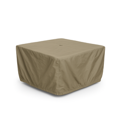 Patio square coffee table cover in classic taupe, 42