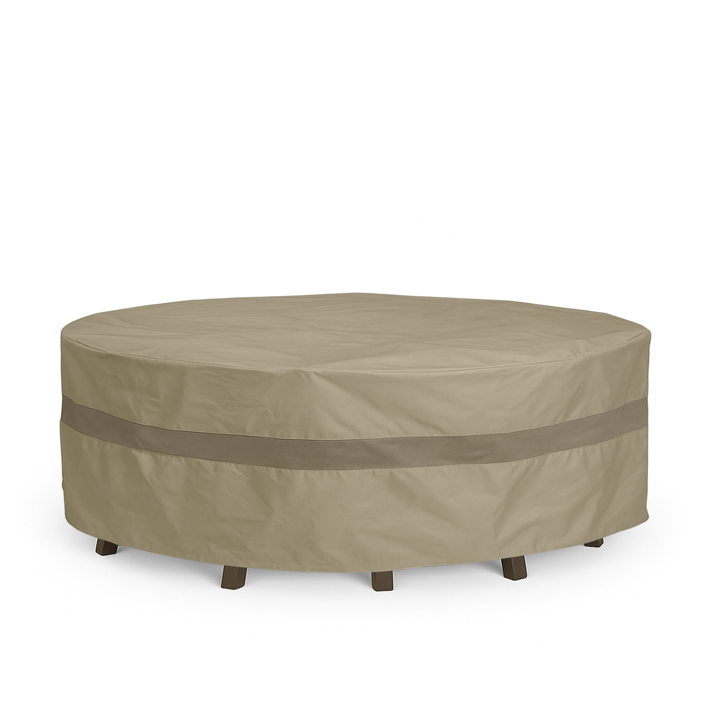 Patio set cover for round or square table, 96" diameter, classic taupe.