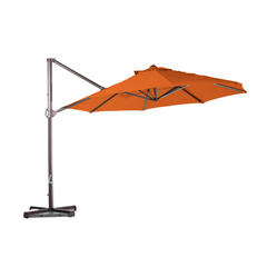 11ft Cantilever Supported Bar Umbrella 8 Rib Replacement Canopy Tuscan Orange