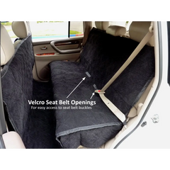 X-Large Car Seat Cover For Dogs and Pets 56W Black Micro