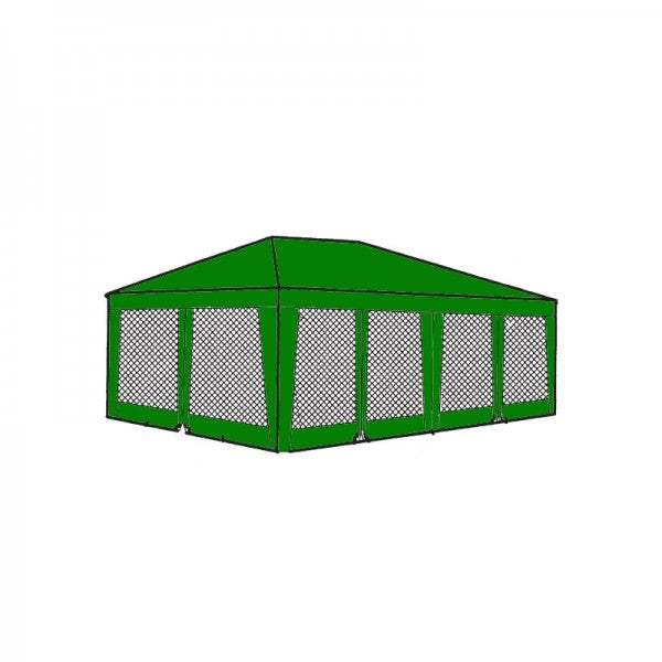 12ft x 15ft Screen House Replacement Fabric Skin in Hunter Green - Formosa Covers