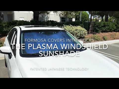 Plasma Coated Car Windshield Sun Shade fits Small to Mid Size Car